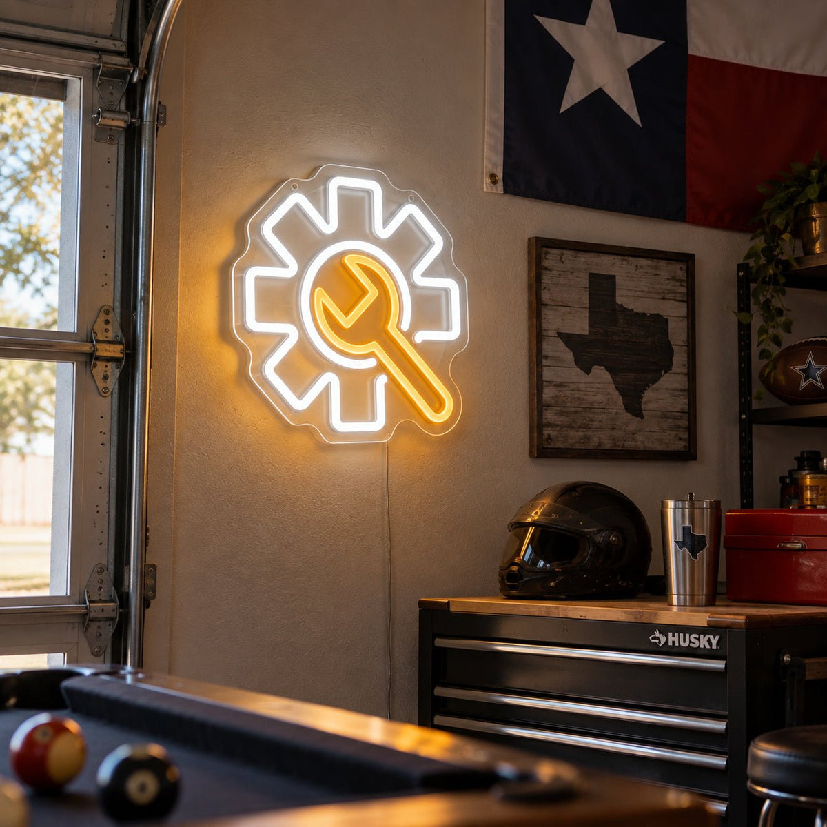 Industrial Gear LED Neon Sign - Shineneon