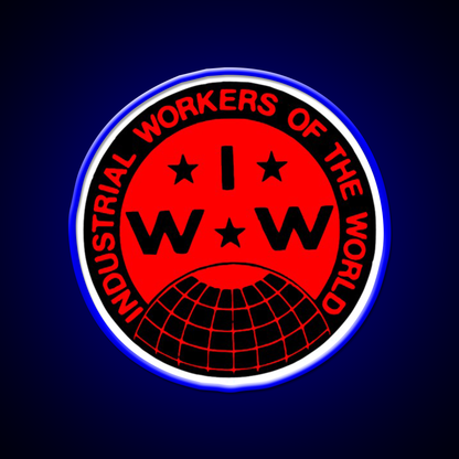 Industrial Workers Of The World Iww Logo Beer Bar Decor Led Neon Sign Rgb Color - LED neon sign view 5