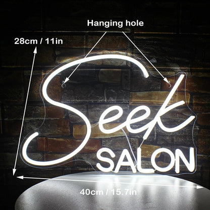 Ineonlife Seek SALON Mini LED Neon Sign - Shineneon