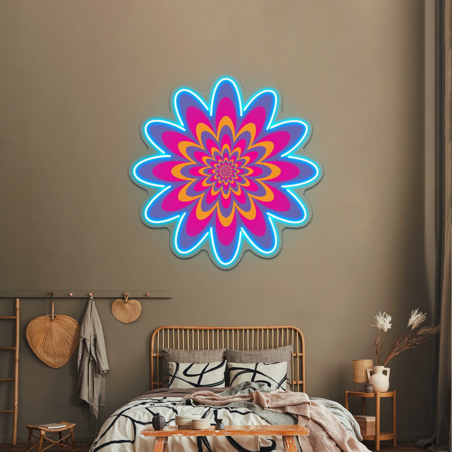 Infinite Flower Wall Artwork Neon Signs