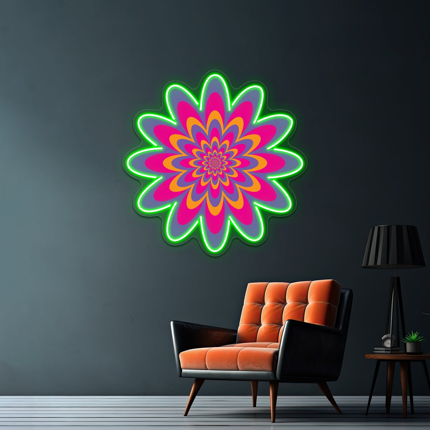 Infinite Flower Wall Artwork Neon Signs