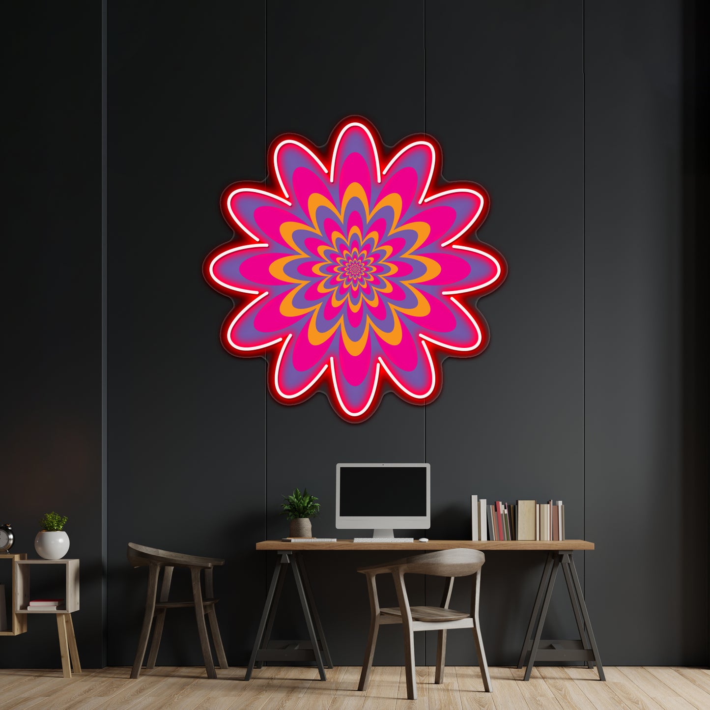 Infinite Flower Wall Artwork Neon Signs