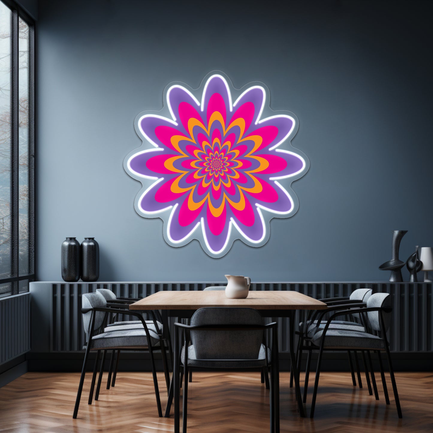 Infinite Flower Wall Artwork Neon Signs