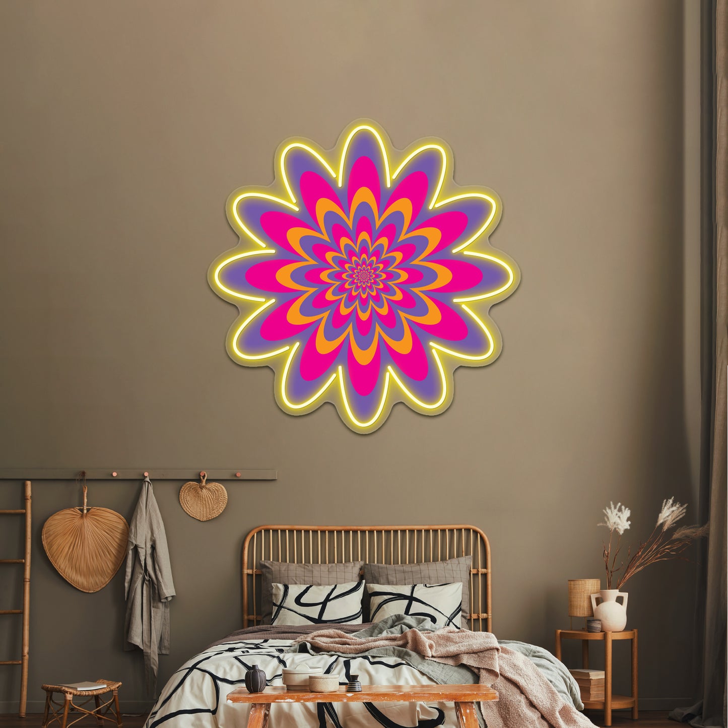 Infinite Flower Wall Artwork Neon Signs