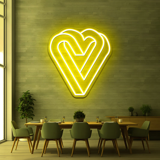 Infinity Heart Aesthetic Neon Signs Wall Art