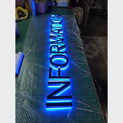 Information 3D Backlit Channel Letters Led Light Sign - Shineneon