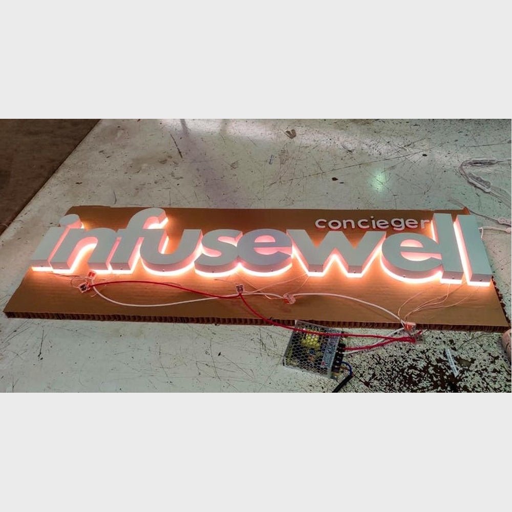 Infusewell 3D Backlit Channel Letters Led Light Sign - Shineneon