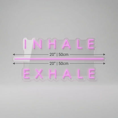 Inhale Exhale LED Neon Sign Home Wall Art - Shineneon