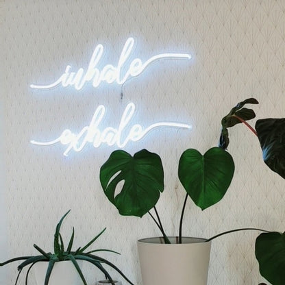 Inhale Exhale Led Neon Sign Wall Art | Shineneon