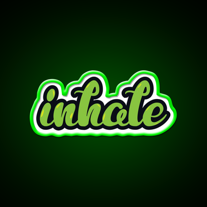 Inhale Hemp Inspired Green Leaf Led Neon Sign Rgb Color - LED neon sign view 8