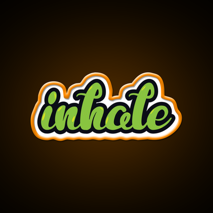 Inhale Hemp Inspired Green Leaf Led Neon Sign Rgb Color - LED neon sign view 6
