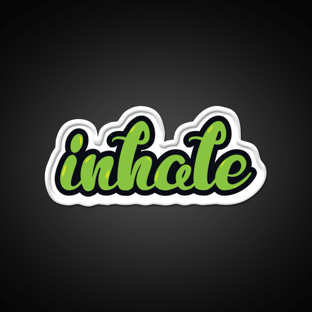 Inhale Hemp Inspired Green Leaf Led Neon Sign Rgb Color - Shineneon