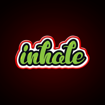 Inhale Hemp Inspired Green Leaf Led Neon Sign Rgb Color - Shineneon