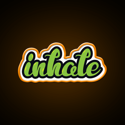 Inhale Hemp Inspired Green Leaf Led Neon Sign Rgb Color - Shineneon