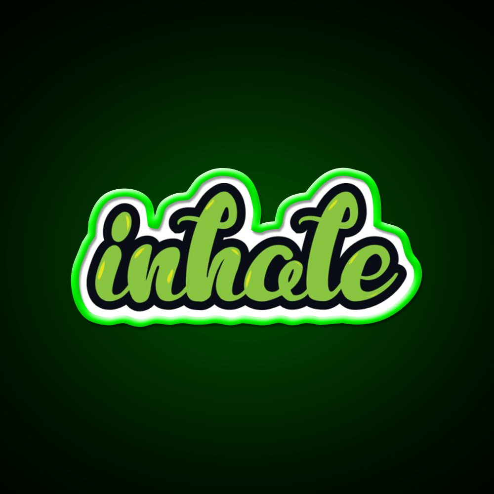 Inhale Hemp Inspired Green Leaf Led Neon Sign Rgb Color - Shineneon