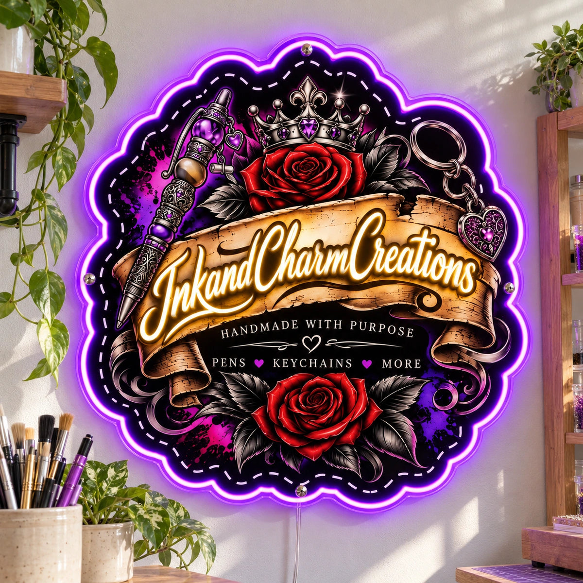 Inkandcharmcreations Custom LED Neon Sign | 93c5713fd113654bb7b74d1e74bbfd57dfbef1169c88db110d6ca0759db1f9c5 | natural_light