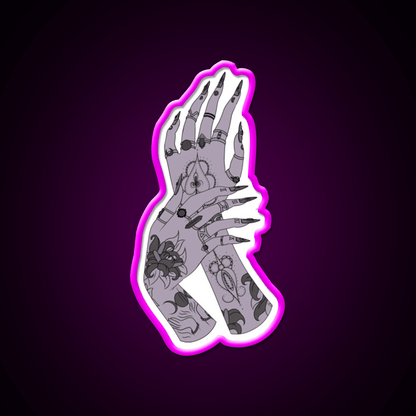 Inked And Nailed Nail Salon Led Neon Sign Rgb Color - Shineneon