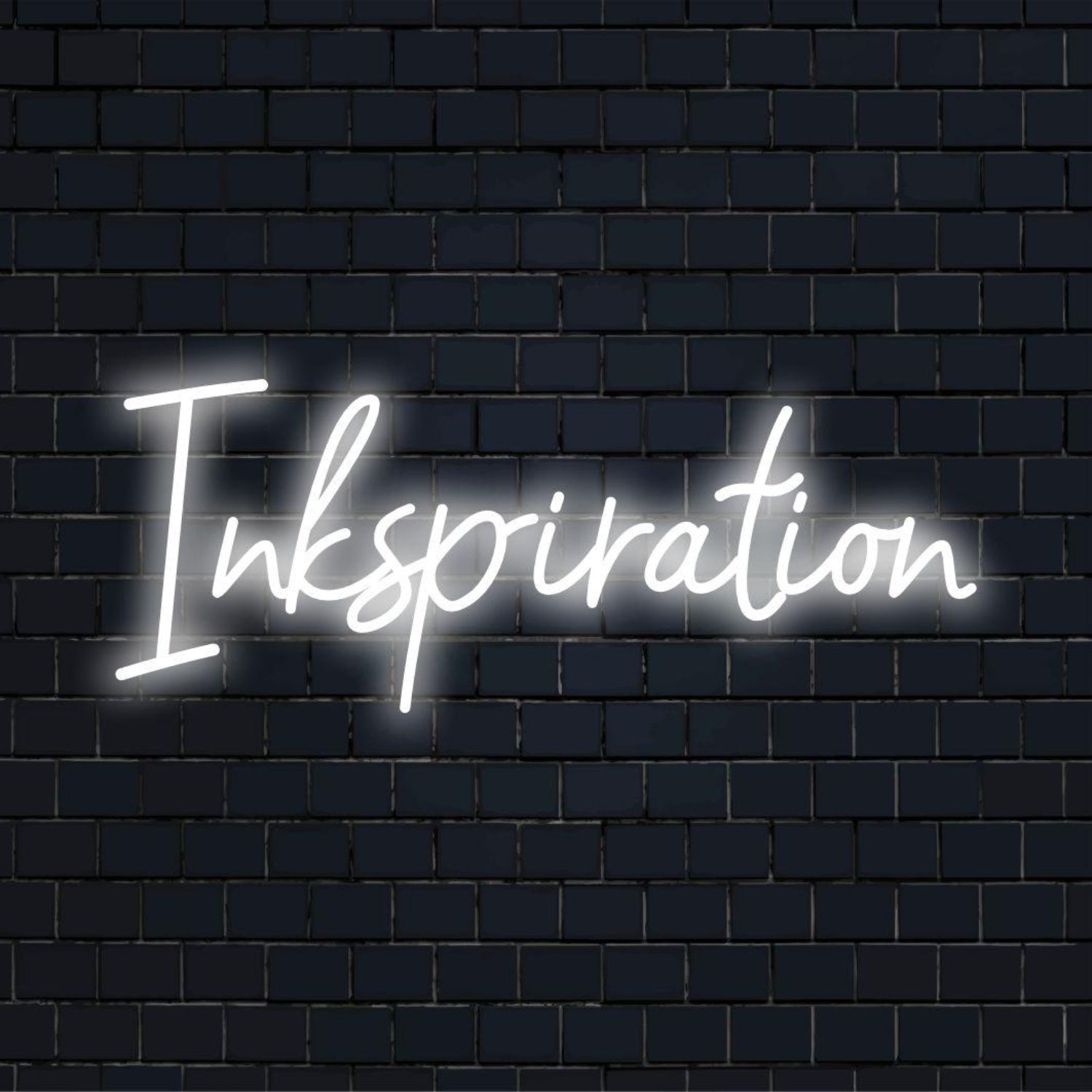 Inkspiration White Glow Artistic Led Neon Sign For Studio Gallery Shop Decor | Shineneon