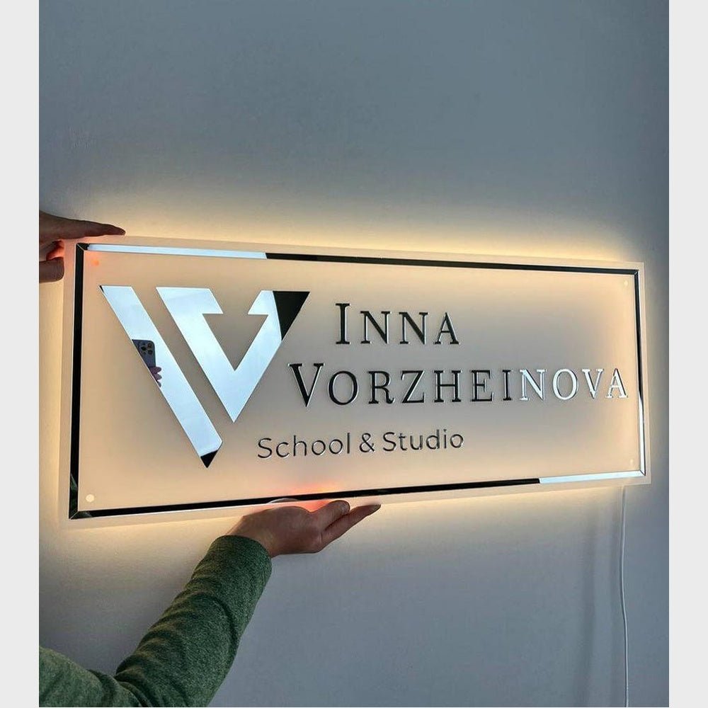 Inna Vorzheinova School Studio Acrylic Business Logo Sign - Shineneon