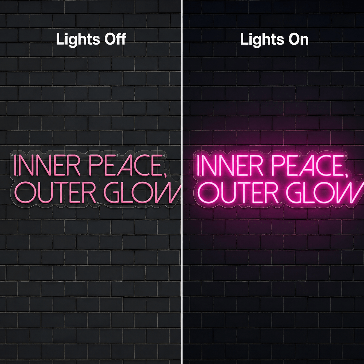 Inner Peace Outer Glow LED Neon Sign - Shineneon