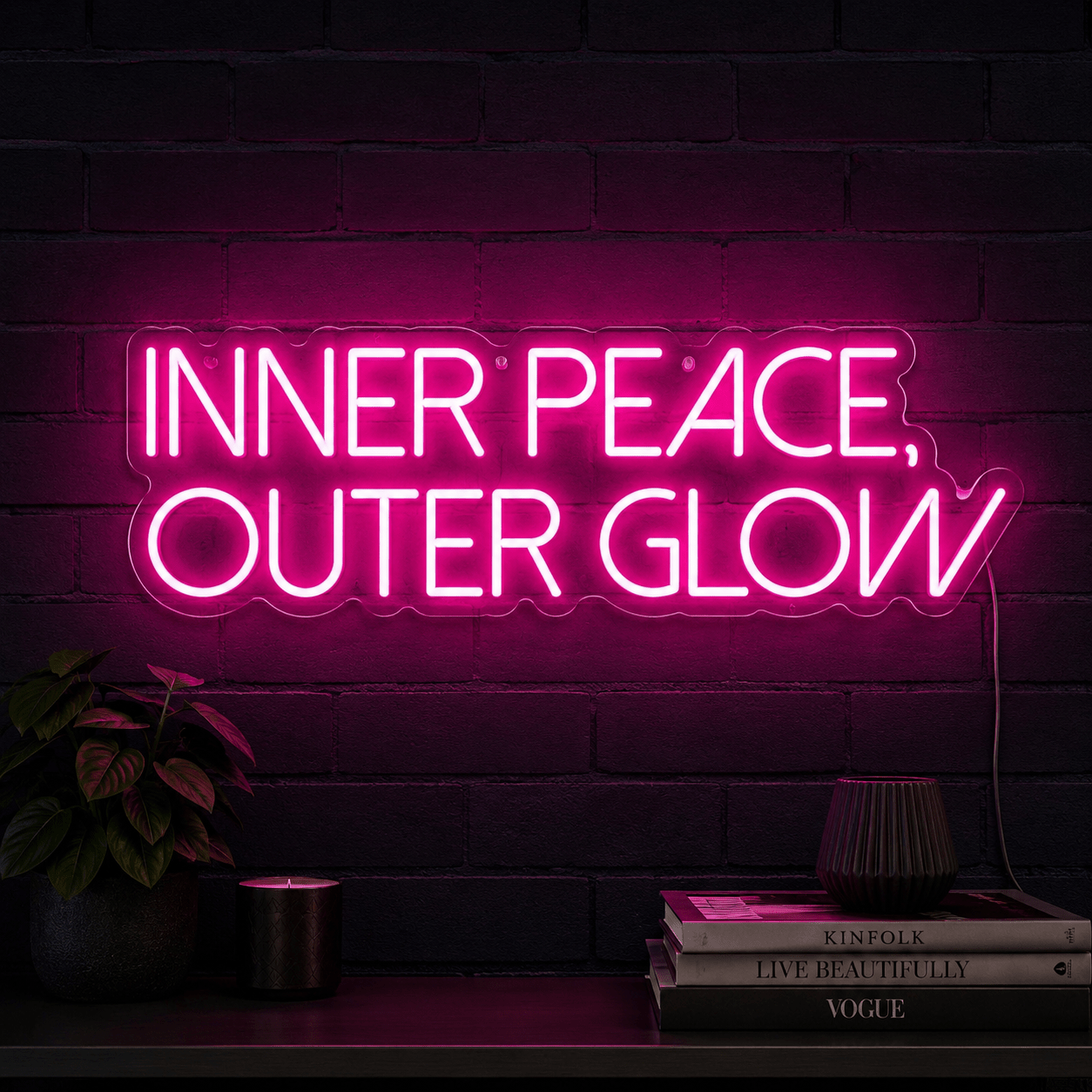 Inner Peace Outer Glow LED Neon Sign - Shineneon