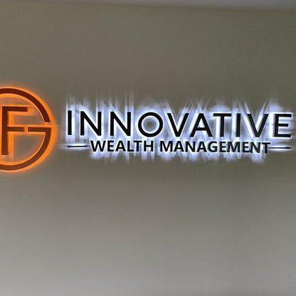 Innovative Wealth Management 3D Backlit Channel Letters Led Light Sign - Shineneon