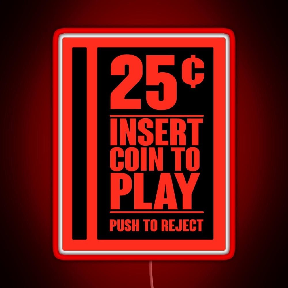 Insert Coin Rgb Neon Sign - Shineneon