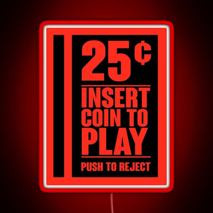 Insert Coin Rgb Neon Sign - Shineneon