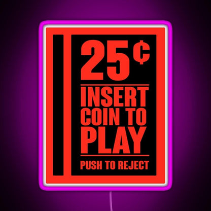 Insert Coin Rgb Neon Sign - Shineneon