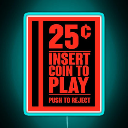 Insert Coin Rgb Neon Sign - Shineneon