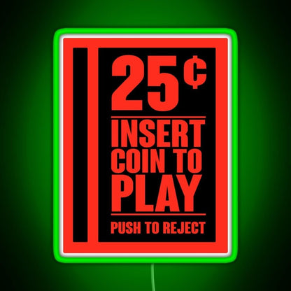 Insert Coin Rgb Neon Sign - Shineneon