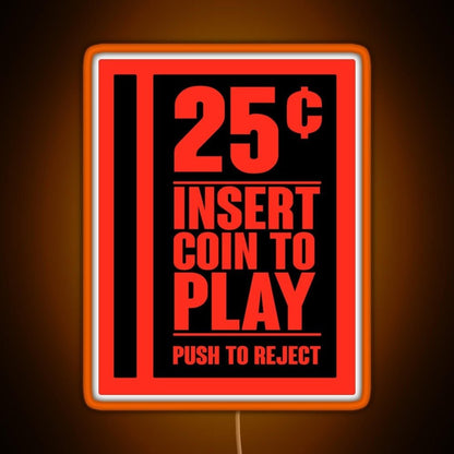 Insert Coin Rgb Neon Sign - Shineneon