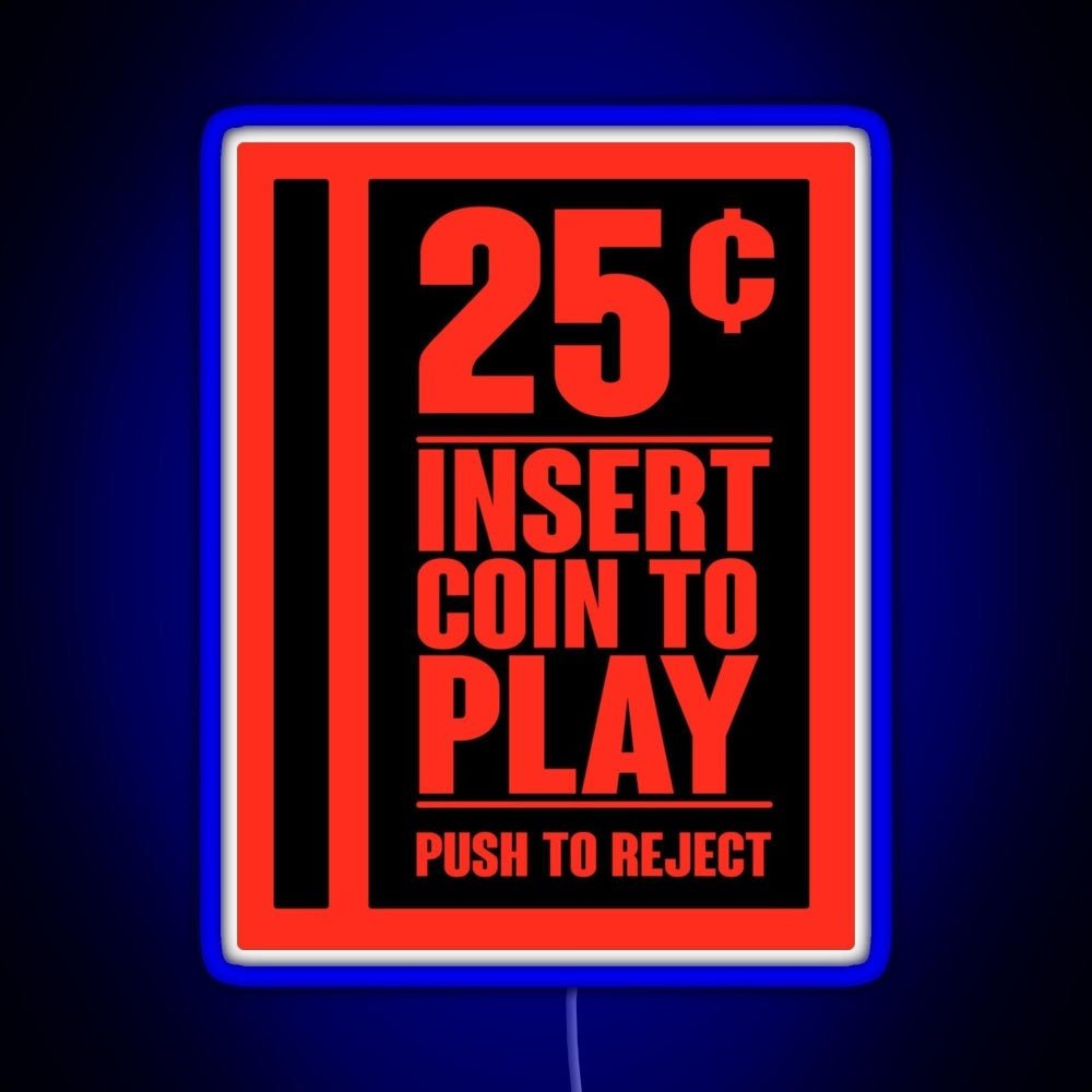 Insert Coin Rgb Neon Sign - Shineneon