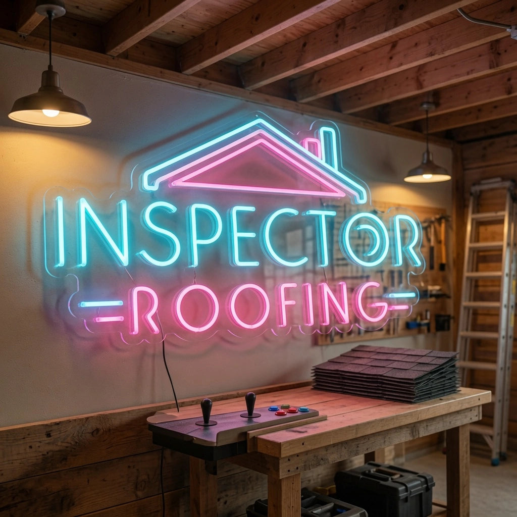 Inspection Roofing LED Neon Sign - 02 High-Converting Product Image
