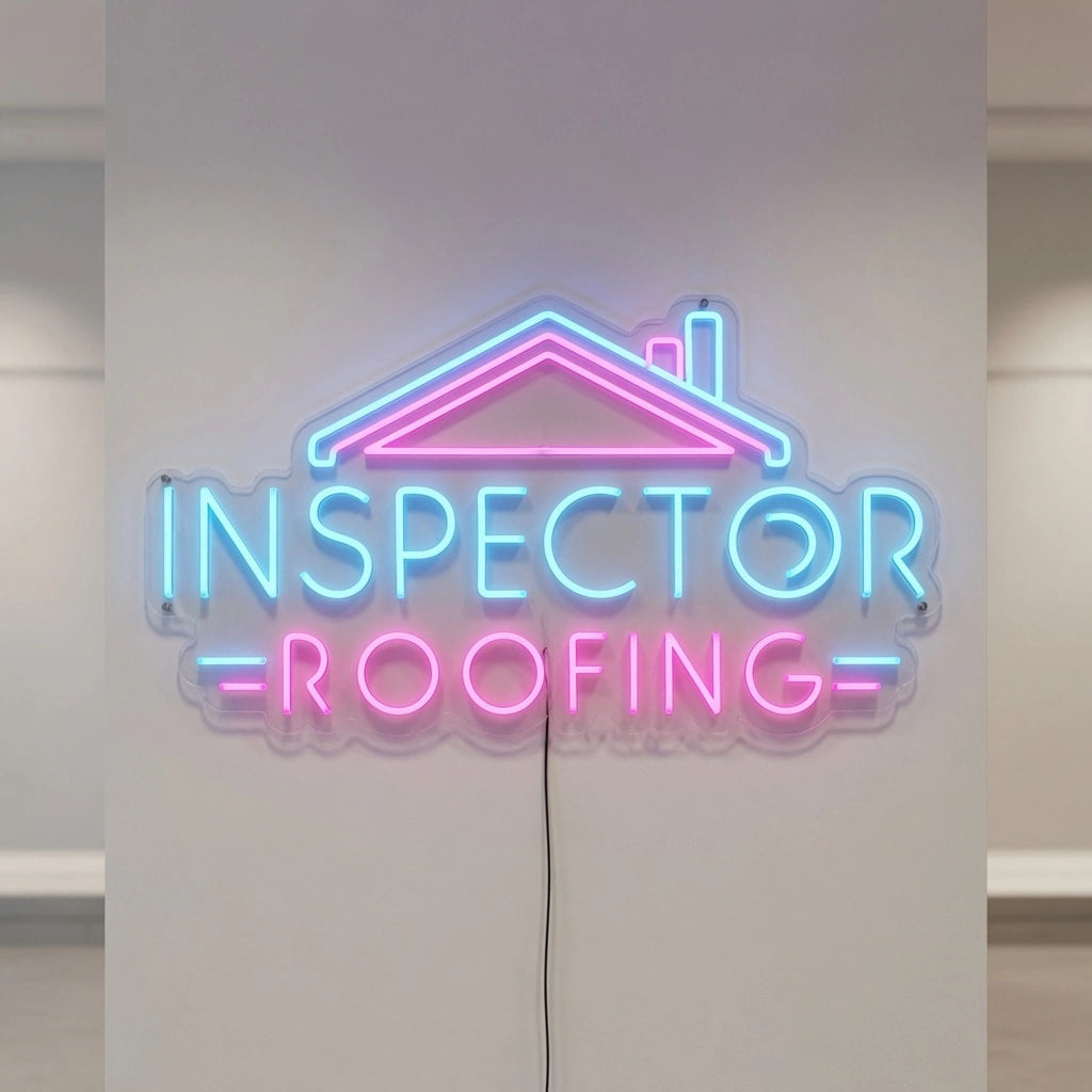 Inspection Roofing LED Neon Sign - 04 Size Image