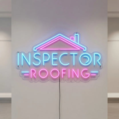 Inspection Roofing LED Neon Sign - 04 Size Image