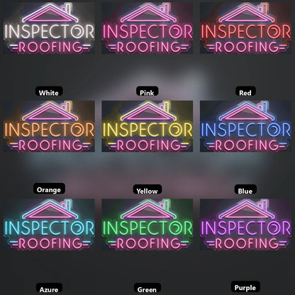 Inspection Roofing LED Neon Sign - 05 Color Grid