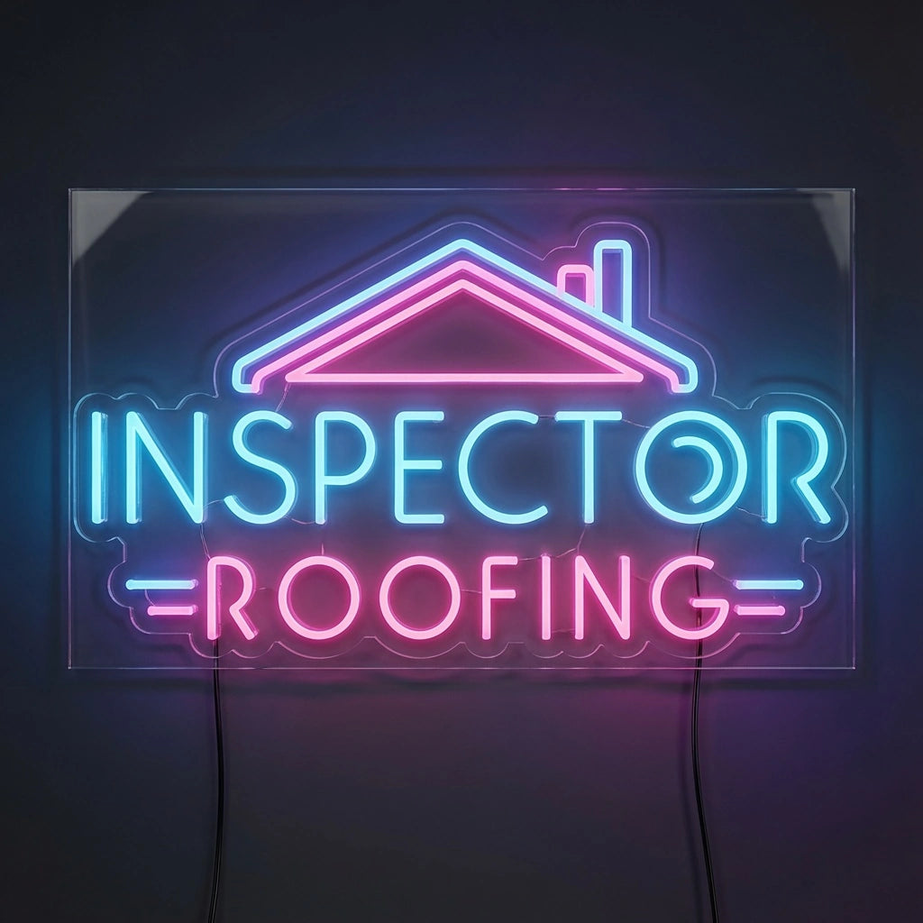 Inspector Roofing LED Neon Sign - 01 Original Product Image