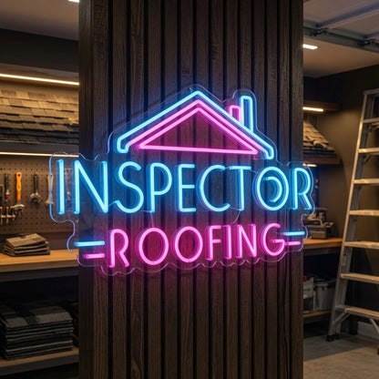 Inspector Roofing LED Neon Sign - 02 High-Converting Product Image