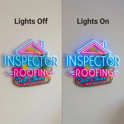 Inspector Roofing LED Neon Sign - Shineneon