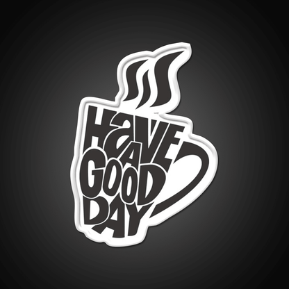 Inspirational Coffee Have A Good Day Led Neon Sign Espresso Bar Art Rgb Color - Shineneon