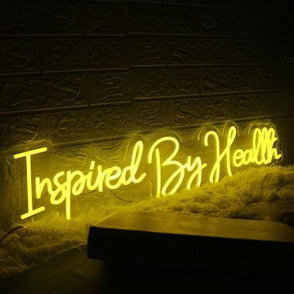 Inspired By Health Yellow Led Neon Sign - Shineneon