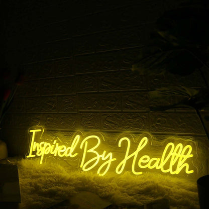 Inspired By Health Yellow Led Neon Sign - Shineneon