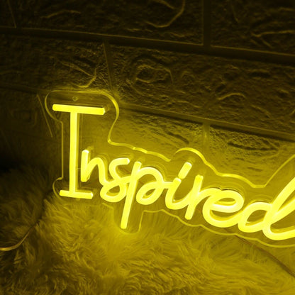 Inspired By Health Yellow Led Neon Sign - Shineneon