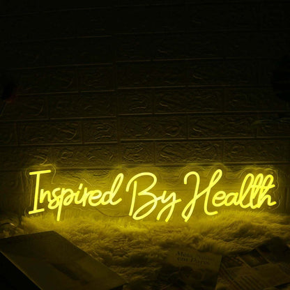 Inspired By Health Yellow Led Neon Sign - Shineneon