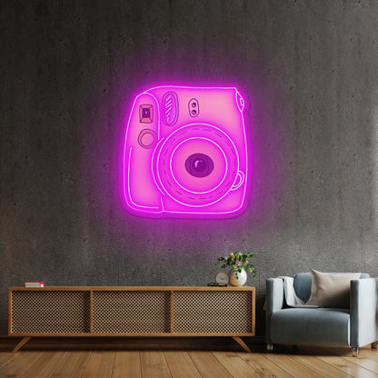 Instant Camera Yellow Artwork Home Decor - Shineneon