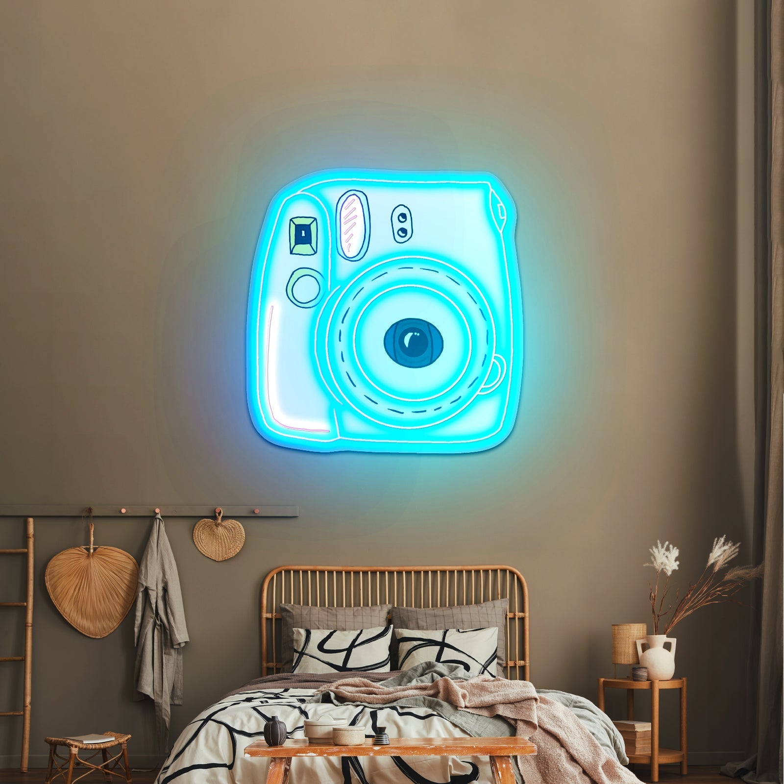 Instant Camera Yellow Artwork Home Decor - Shineneon