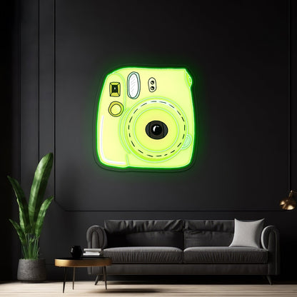 Instant Camera Yellow Artwork Home Decor - Shineneon