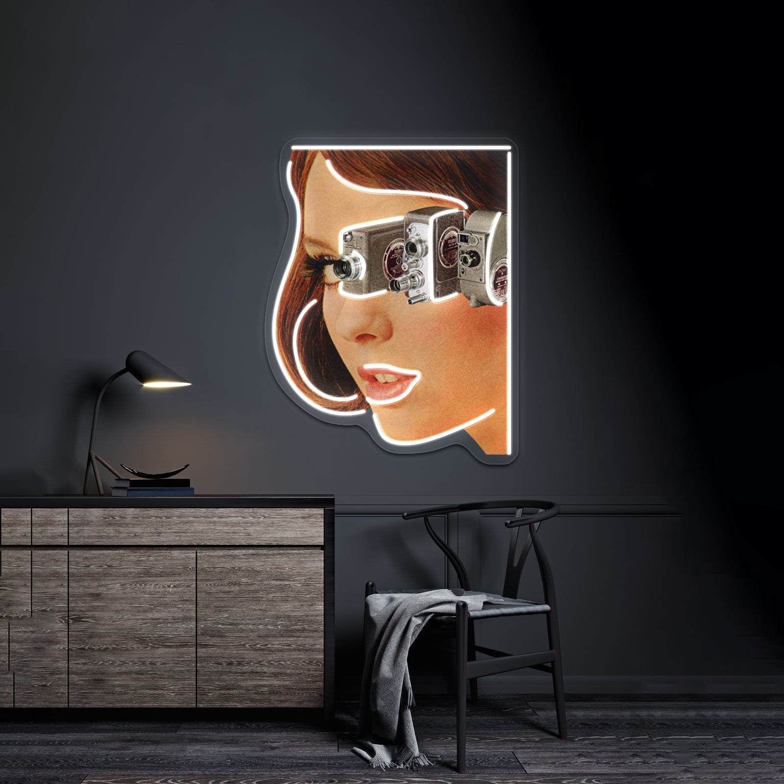 Instant Camera Yellow Artwork Home Decor - Shineneon