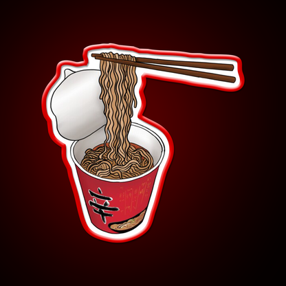 Instant Ramen Noodle Cup Snack Food Led Neon Sign Rgb Color